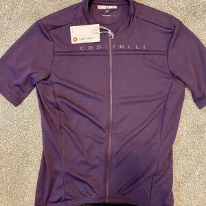 Ladies Castelli Anima 4Cycling Bike Jersey Size L Eggplant Purple NEW with tags
